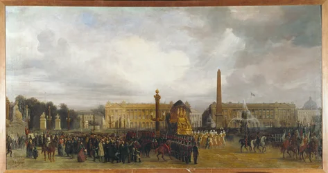 Zeremonie zur Rückkehr der Asche von Kaiser Napoleon I. im Jahr 1840