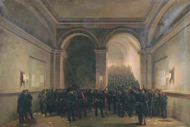 Einzug des 106. Bataillons in das Pariser Rathaus, 31. Oktober 1870