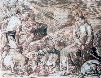 Hippokrates und Demokrit, um 1584-1629
