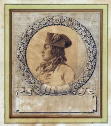 Philippe François Joseph Le Bas - Porträt von Philippe-François-Joseph Le Bas (1764-1794) von Jacques Louis David (1748-1825)