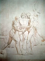 Der Eid auf den Tennisplatz unvollendet, Detail, 1791-1792