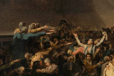 Der Ballhausschwur, 20. Juni 1789 (Detail)