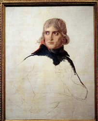 Unvollendetes Porträt von Napoleon Bonaparte (1769-1821) als General Gemälde von Louis David (1748-1825) um 1798