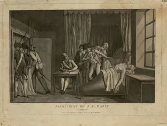 Die Ermordung von Jean-Paul Marat, 1793
