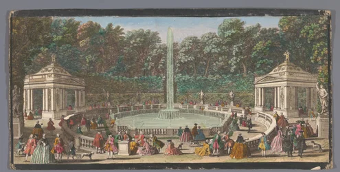 Ansicht des Bosquet des Dômes im Garten von Versailles