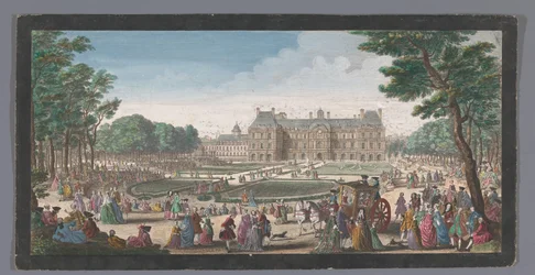 Ansicht des Palais du Luxembourg in Paris vom Garten aus gesehen