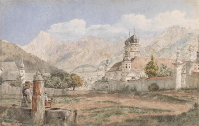 Blick auf Stift Stams in Tirol