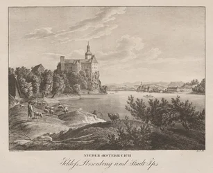 Niederösterreich, Schloss Persenbeug und Stadt Ybbs