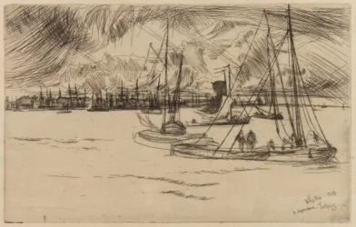 Amsterdam, vom Tolhuis, 1863