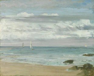 Blau und Silber: Trouville, um 1865