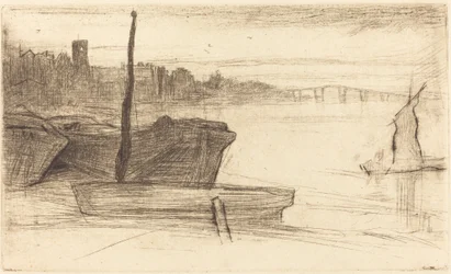 Chelsea-Brücke und Kirche