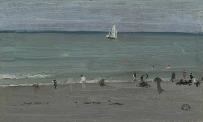 Küstenszene, Badende, 1884-85