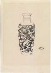 Zylindrische Vase mit dickem Hals, 1876