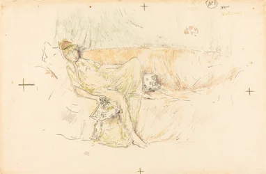 Gekleidete Figur, liegend