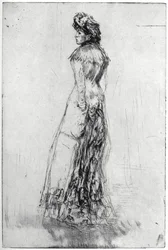 Maude, stehend, 1873-1904