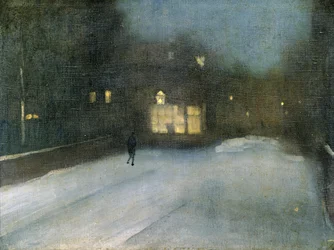Nocturne in Grau und Gold: Chelsea Schnee