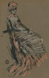 Porträtstudie in Pastell, 19. Jahrhundert