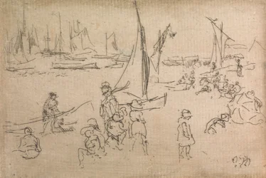 Kinder von Portsmouth, aus einer Serie von zwölf Radierungen mit dem Titel Die Marineparade, 1887