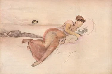 Rosa und Pink, Die Siesta der Mutter, ca. 1875
