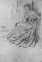 Sitzendes Mädchen, ca. 1869, 1904