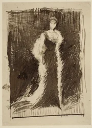 Studie für Anordnung in Schwarz: Lady Meux, 1881