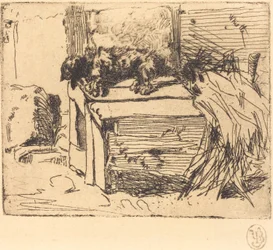 Der Hund auf der Hundehütte