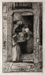 Zwölf Radierungen aus der Natur: Die Senfverkäuferin, 1858