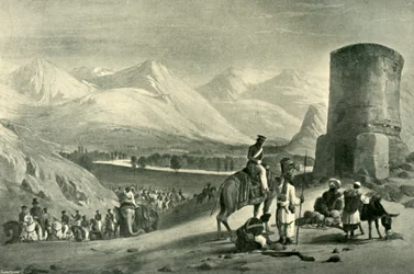 Das Tal von Maidan und der Buzrak-Turm, 1842, 1901
