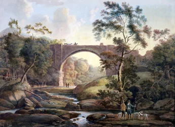 Ansicht des Tanfield-Bogens im County Durham, ca. 1811