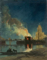Bristol-Unruhen: Das Brennen der Mauthäuser, Prince Street Bridge, um 1831