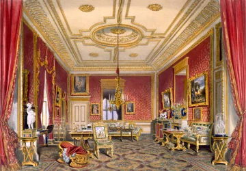 Das private Wohnzimmer der Königin, Windsor Castle, 1838