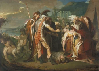 König Lear weint über dem Leichnam Cordelias