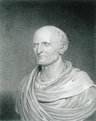 Nathaniel Bowditch (1773-1838), graviert von J. Gross nach Longacres Zeichnung der Büste von John Frazee (1790-1852)