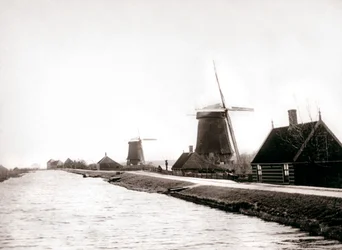 Windmühlen, Laandam, Niederlande, 1898