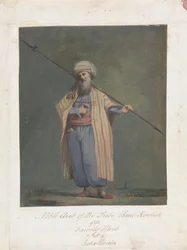 Edler Araber des Stammes Beni-Koreish der Familie Harb in Beder-Hunein