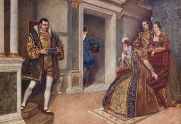 Shakespeares Der Kaufmann von Venedig: Portia, Bassanio, Nerissa und Gratiano