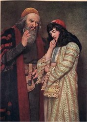 Shylock und Jessica, Illustration aus 
