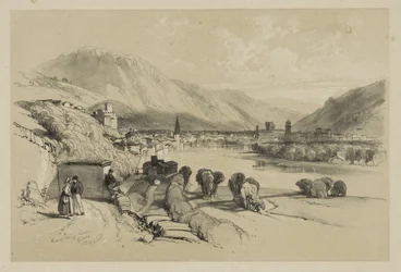 Skizzen zu Hause und im Ausland: Gesamtansicht von Trento