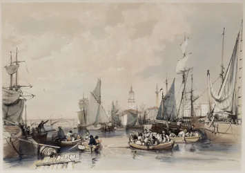 Der Hafen von London, 1834