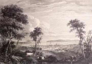 Blick auf Dundee vom Balgay Hill