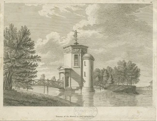 Shugborough - Tempel der Winde (Gravur, spätes 18. Jh.)