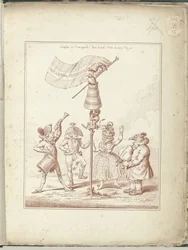 Titelblatt der Serie Hollandia Regenerata, 1795
