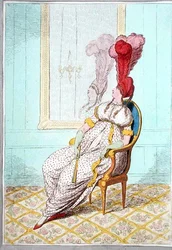 Ein Porträt der modernen Eleganz, veröffentlicht von Hannah Humphrey 1795