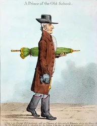 Ein Prinz der alten Schule, veröffentlicht von Hannah Humphrey im Jahr 1800