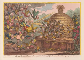 Breitbodige Drohnen stürmen den Bienenstock: Wespen, Hornissen und Hummeln schließen sich dem Angriff an, veröffentlicht 1808