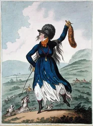 Diana kehrt von der Jagd zurück, veröffentlicht von Hannah Humphrey 1802