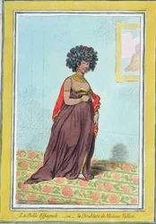 Die schöne Spanierin, oder La Doublure de Madame Tallien (1773-1835) veröffentlicht von Hannah Humphrey 1796