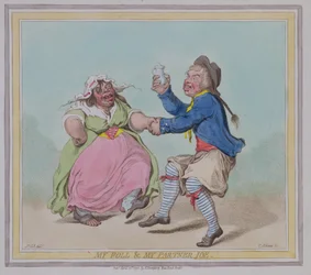 Mein Poll und mein Partner Joe, graviert von T. Adams, veröffentlicht von Hannah Humphrey, 1796