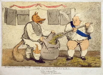 Die Kohlenheber, veröffentlicht von William Humphrey im Jahr 1783 (handkolorierte Radierung)