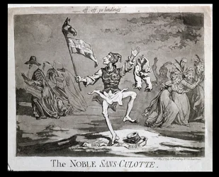 Der edle Sansculotte, veröffentlicht von Hannah Humphrey im Jahr 1794